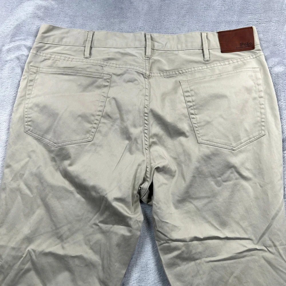 Polo Ralph Lauren Chinos Mens 38x34 Tan Khaki Straight Leg Stretch Pants